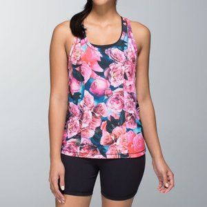 Lululemon Lightened Up Floral Rose Singlet Tank